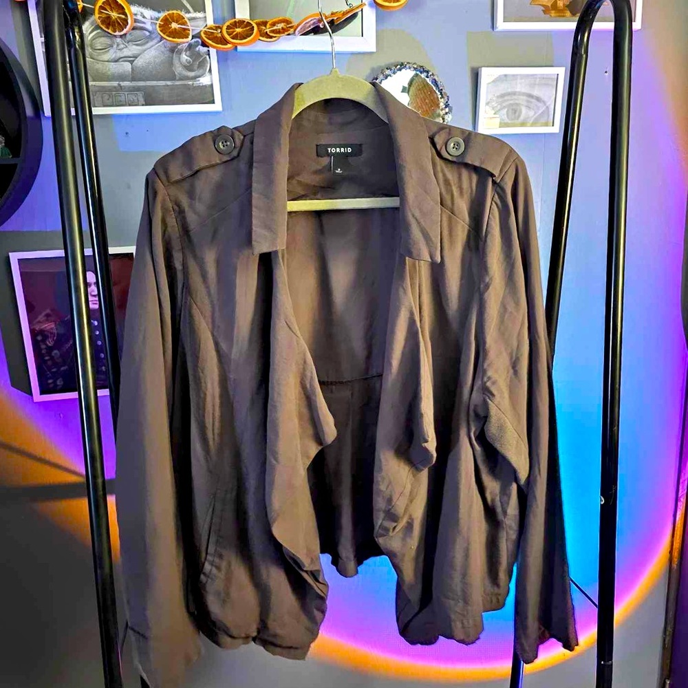 Torrid Grey Casual Blazer